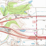 United States Geological Survey Brookshire, TX (1971, 24000-Scale) digital map