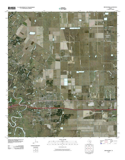 United States Geological Survey Brookshire, TX (2010, 24000-Scale) digital map