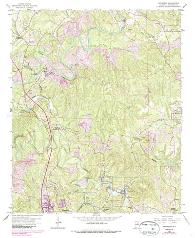 United States Geological Survey Brookside, AL (1959, 24000-Scale) digital map