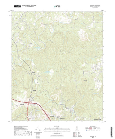 United States Geological Survey Brookside, AL (2020, 24000-Scale) digital map