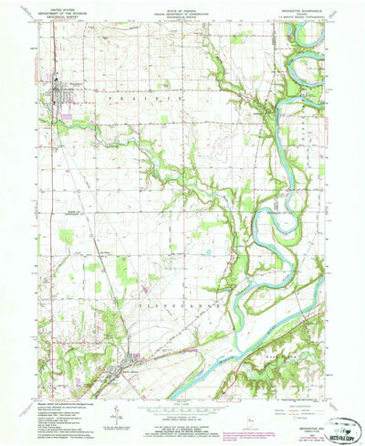 United States Geological Survey Brookston, IN (1962, 24000-Scale) digital map