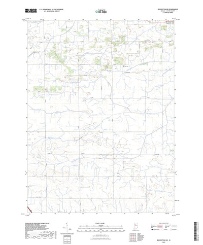 United States Geological Survey Brookston NW, IN (2022, 24000-Scale) digital map
