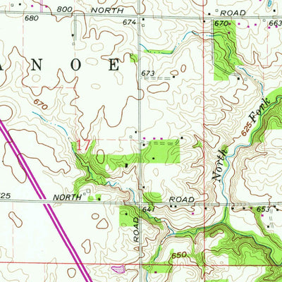 United States Geological Survey Brookston SW, IN (1962, 24000-Scale) digital map