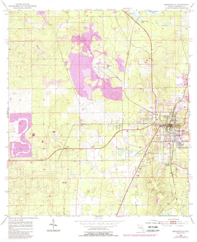 United States Geological Survey Brooksville, FL (1954, 24000-Scale) digital map