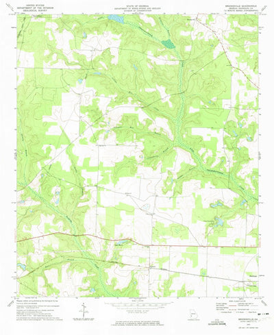 United States Geological Survey Brooksville, GA (1972, 24000-Scale) digital map