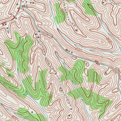 United States Geological Survey Brooksville, KY (1952, 24000-Scale) digital map