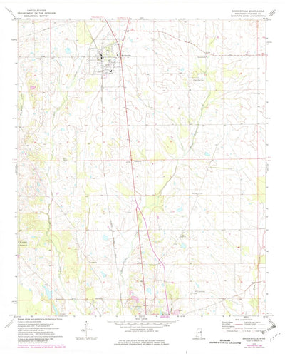 United States Geological Survey Brooksville, MS (1973, 24000-Scale) digital map