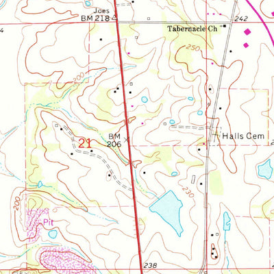 United States Geological Survey Brooksville, MS (1973, 24000-Scale) digital map