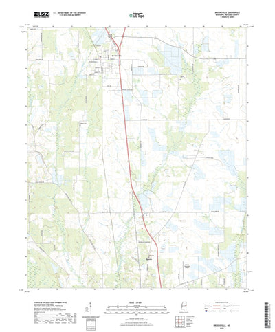 United States Geological Survey Brooksville, MS (2020, 24000-Scale) digital map