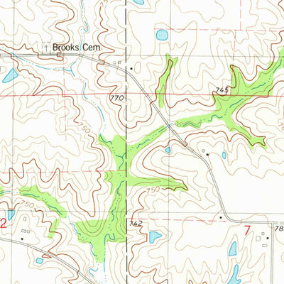 United States Geological Survey Brookville, IA (1980, 24000-Scale) digital map