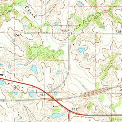United States Geological Survey Brookville, IA (1980, 24000-Scale) digital map