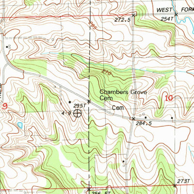 United States Geological Survey Brookville, IL (1983, 24000-Scale) digital map