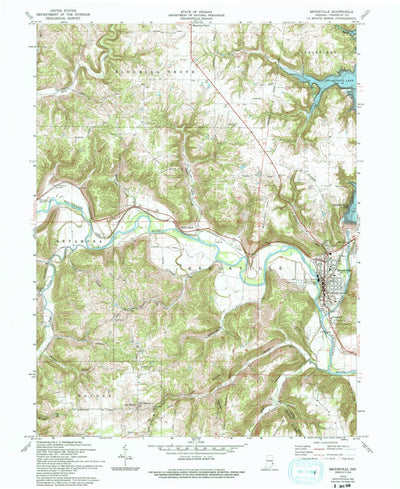United States Geological Survey Brookville, IN (1972, 24000-Scale) digital map