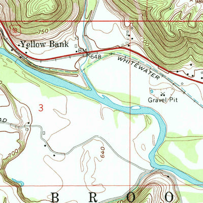 United States Geological Survey Brookville, IN (1972, 24000-Scale) digital map