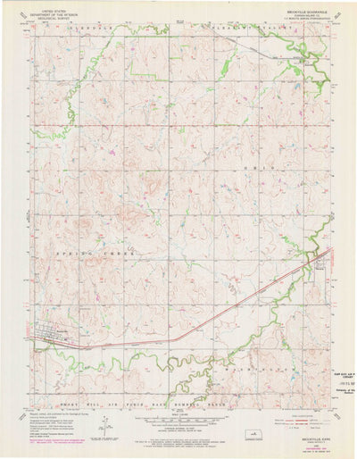 United States Geological Survey Brookville, KS (1955, 24000-Scale) digital map