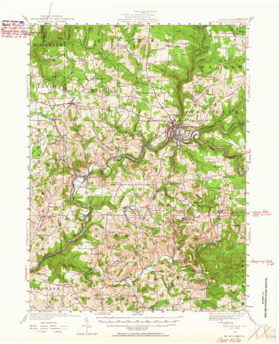 United States Geological Survey Brookville, PA (1924, 62500-Scale) digital map