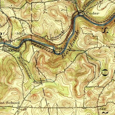 United States Geological Survey Brookville, PA (1926, 62500-Scale) digital map