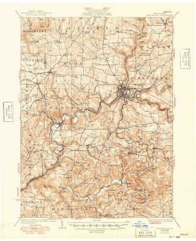 United States Geological Survey Brookville, PA (1949, 62500-Scale) digital map