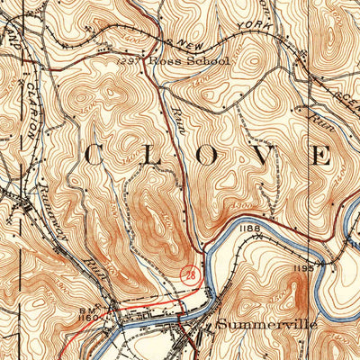 United States Geological Survey Brookville, PA (1949, 62500-Scale) digital map