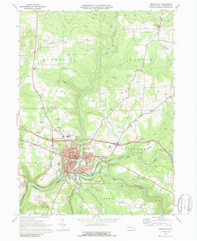 United States Geological Survey Brookville, PA (1969, 24000-Scale) digital map