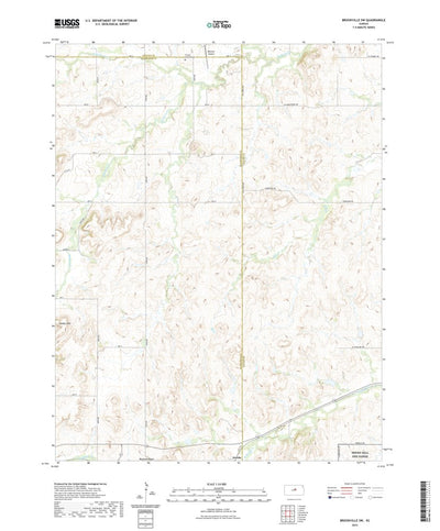 United States Geological Survey Brookville SW, KS (2022, 24000-Scale) digital map