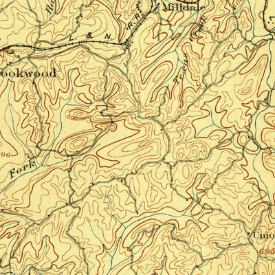 United States Geological Survey Brookwood, AL (1899, 125000-Scale) digital map