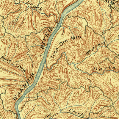 United States Geological Survey Brookwood, AL (1899, 125000-Scale) digital map