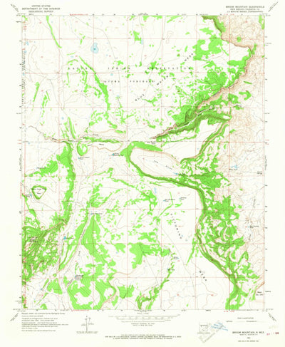 United States Geological Survey Broom Mountain, NM (1964, 24000-Scale) digital map