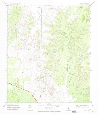 United States Geological Survey Broome, TX (1972, 24000-Scale) digital map
