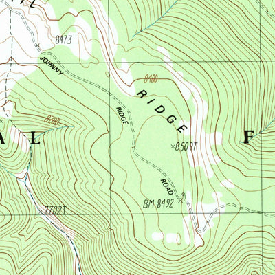 United States Geological Survey Broomtail Ridge, MT (1988, 24000-Scale) digital map