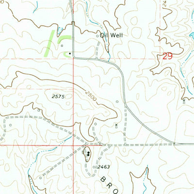 United States Geological Survey Brorson, MT (1972, 24000-Scale) digital map