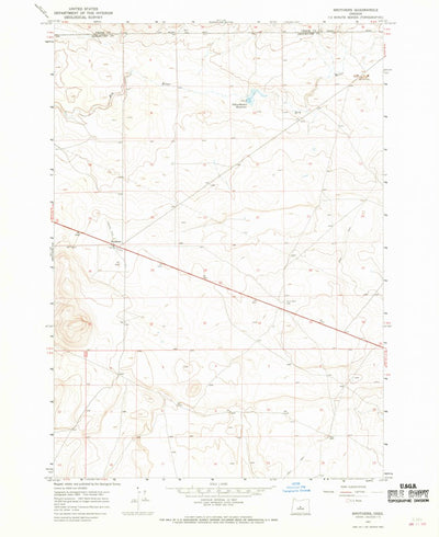 United States Geological Survey Brothers, OR (1967, 24000-Scale) digital map