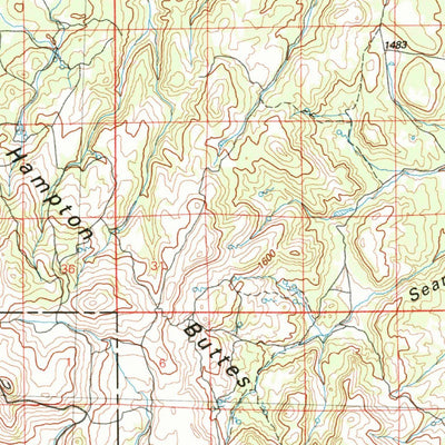 United States Geological Survey Brothers, OR (1983, 100000-Scale) digital map
