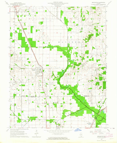 United States Geological Survey Broughton, IL (1963, 24000-Scale) digital map