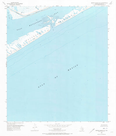 United States Geological Survey Brown Cedar Cut, TX (1952, 24000-Scale) digital map