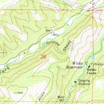 United States Geological Survey Brown Creek, OR (1974, 24000-Scale) digital map
