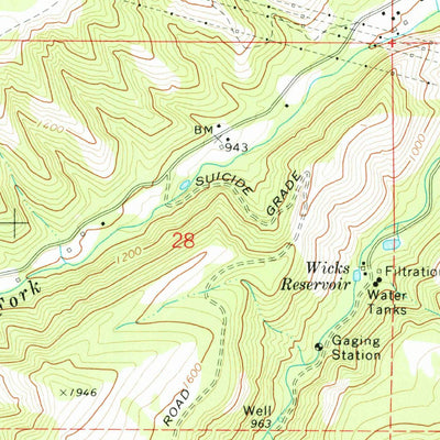 United States Geological Survey Brown Creek, OR (1974, 24000-Scale) digital map