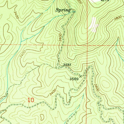 United States Geological Survey Brown Creek Ridge, ID (1966, 24000-Scale) digital map