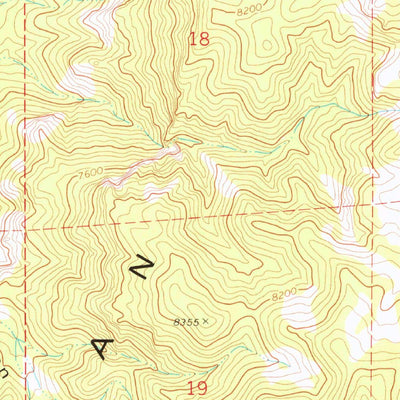 United States Geological Survey Brown Knoll, NV (1977, 24000-Scale) digital map