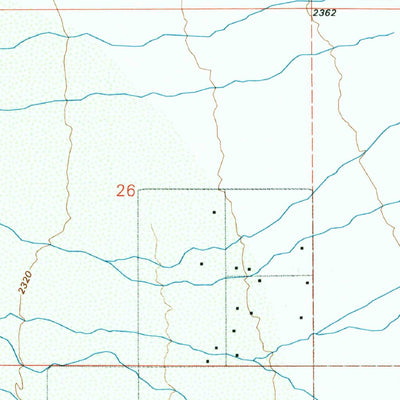 United States Geological Survey Brown Mountain, AZ (1992, 24000-Scale) digital map