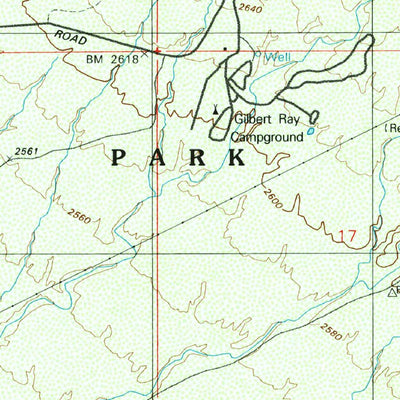 United States Geological Survey Brown Mountain, AZ (1996, 24000-Scale) digital map