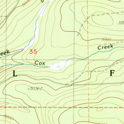 United States Geological Survey Brown Mountain, OR (1988, 24000-Scale) digital map