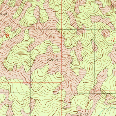 United States Geological Survey Brown Mountain, OR (1988, 24000-Scale) digital map