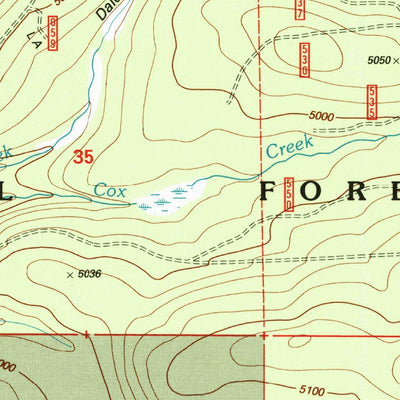 United States Geological Survey Brown Mountain, OR (1998, 24000-Scale) digital map