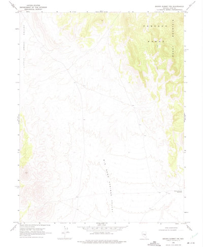 United States Geological Survey Brown Summit NW, NV (1968, 24000-Scale) digital map