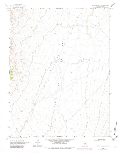 United States Geological Survey Brown Summit SW, NV (1968, 24000-Scale) digital map