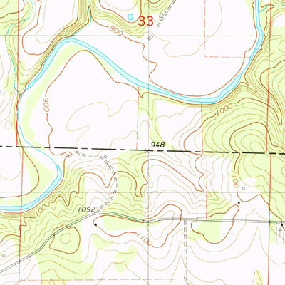 United States Geological Survey Brownbranch, MO (1982, 24000-Scale) digital map