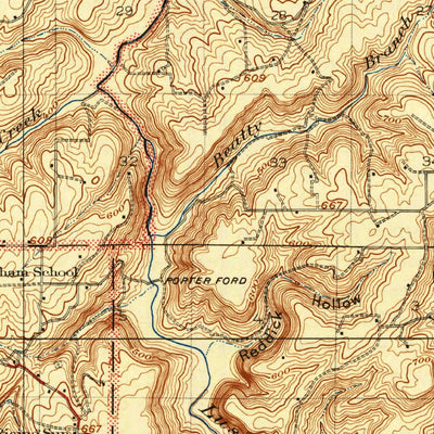 United States Geological Survey Brownfield, IL-KY (1917, 62500-Scale) digital map