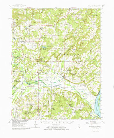 United States Geological Survey Brownfield, IL-KY (1962, 62500-Scale) digital map