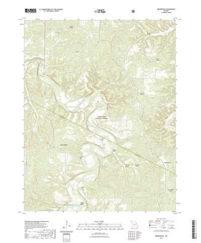 United States Geological Survey Brownfield, MO (2021, 24000-Scale) digital map